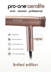 PRO-ONE AEROLITE HAIRDRYER - ROSE GOLD